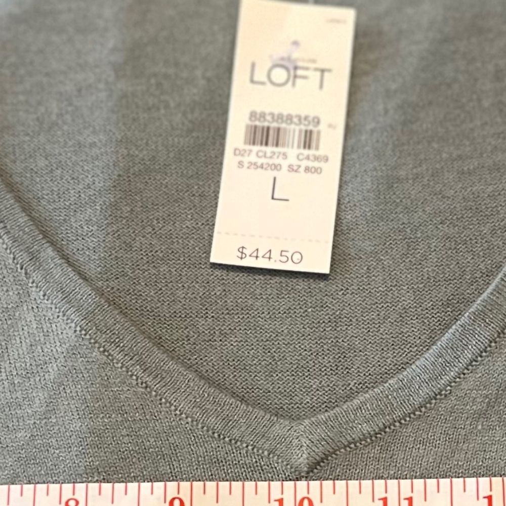 Green Sweater Ann Taylor Top, Size  L, NWT